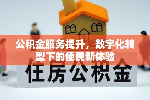 木垒公积金服务提升，数字化转型下的便民新体验